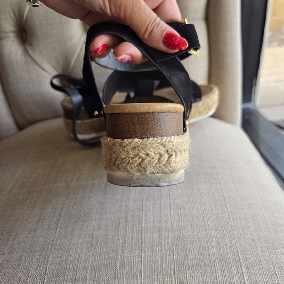 Soda Black Espadrille Sandals - Picture 4 of 4